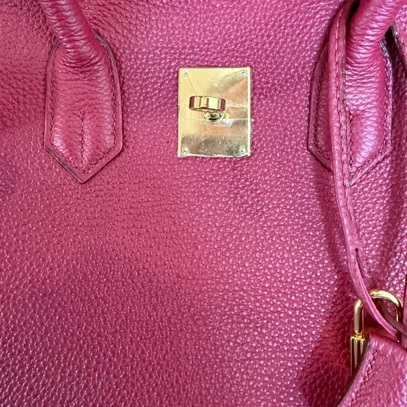 Leather Top Handle tote - Picture 7 of 9